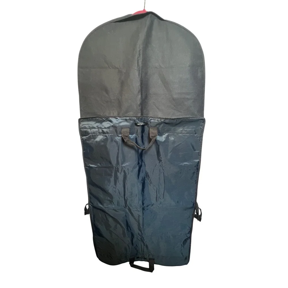 SuitSupply Navy Blue Foldable Garment Bag Travel Suit Cover with Pockets